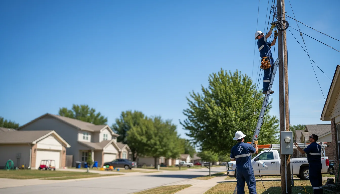 Residential electrician providing installation services in Syracuse, NE